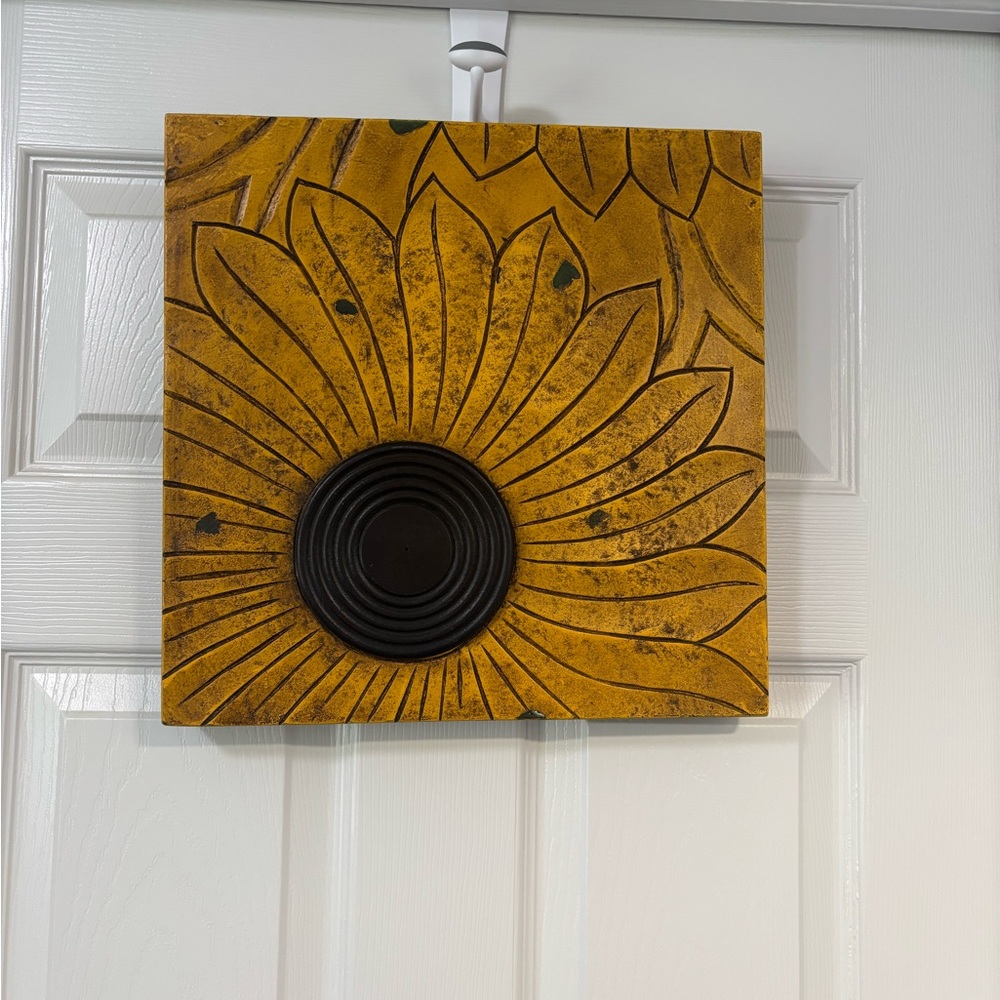 Sunflower Wall Art in Yellow and Brown